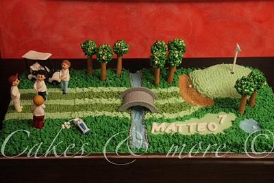 Golf course cake - Cake by Elli & Mary