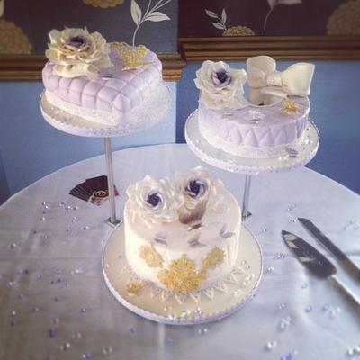 3 tier wedding cake - Cake by Dee