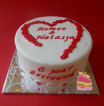 wedding anniversary cake - Cake by Liliana Vega