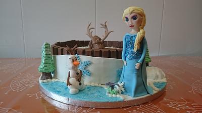 elsa frozen  - Cake by marta ines