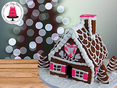 Winter Gingerbread House - Cake by The Icing Artist