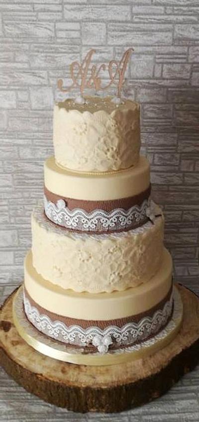 Rustic wedding cake - Cake by Rositsa Lipovanska