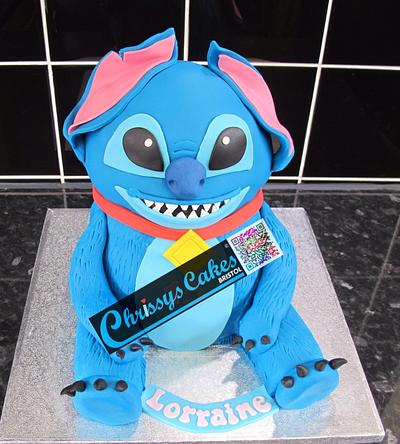 3d stitch from Lilo and Stitch fame - Cake by ChrissysBristol