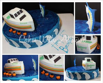 5th Birthday Fishing Cake - Cake by Viviana & Guelcys