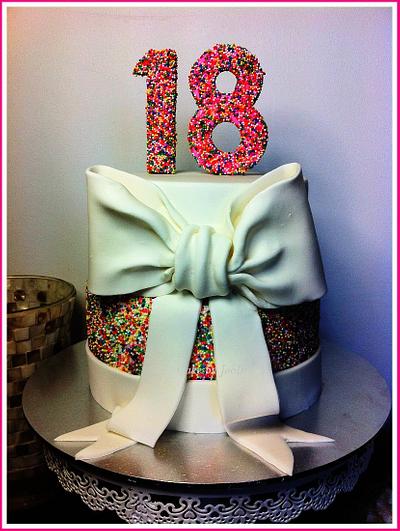 Melonie's 18th - Cake by Cakesby Jools