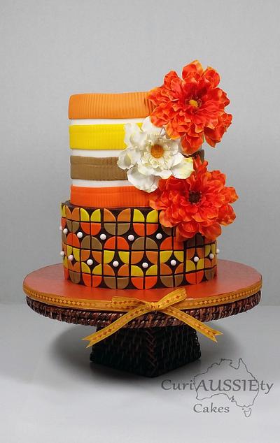 Retro Thanksgiving cake - Cake by CuriAUSSIEty  Cakes