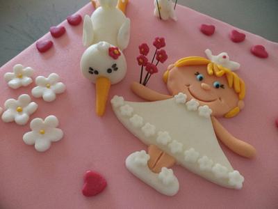 Raquel´s Christening and 1st Birthday - Cake by Amores com Açúcar