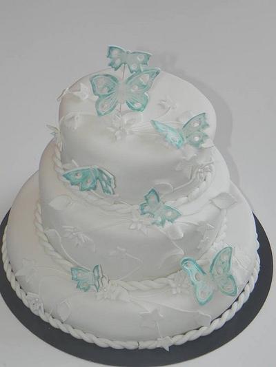 wedding cake butterfly - Cake by cendrine