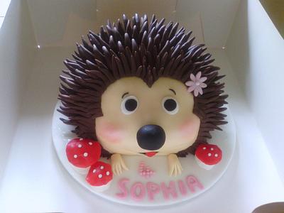 Hedgehog Birthday Cake - Cake by NooMoo