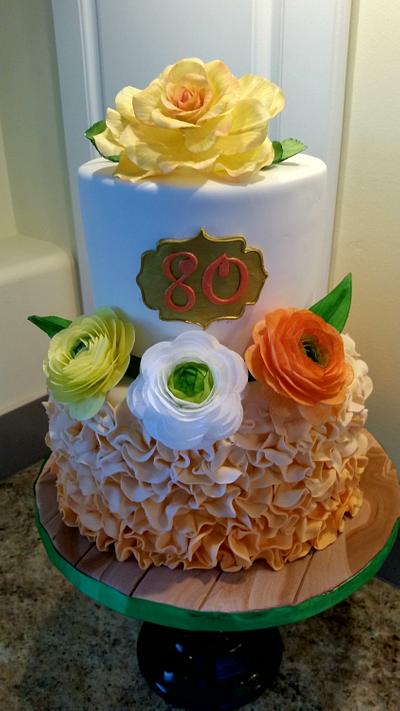 80th birthday cake - Cake by Lori Snow