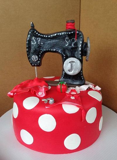 Sewing machine/ Maquina de coser - Cake by The Whisk by Karla 