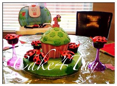 Lady Bug Cupcake - Cake by Angel Chang
