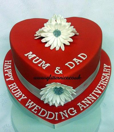 Ruby Wedding  - Cake by Alli Dockree