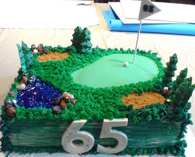 GOLF COURSE THEMED CAKE - Cake by Enza - Sweet-E