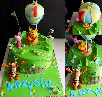 winnie the pooh and hot air baloon - Cake by Agnieszka - W torcie sztuka