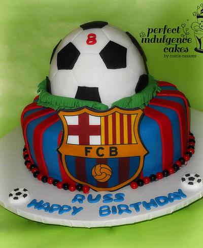 Soccer-Barcelona fan - Cake by Maria Cazarez Cakes and Sugar Art