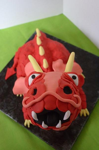 Fire Breathing Dragon - Cake by ilovebc2