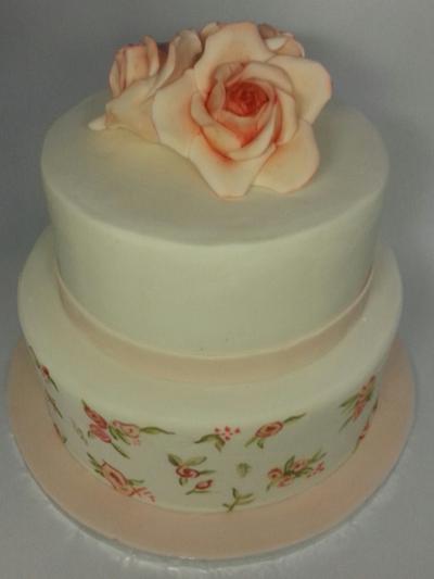 rose cake - Cake by Martina Kelly