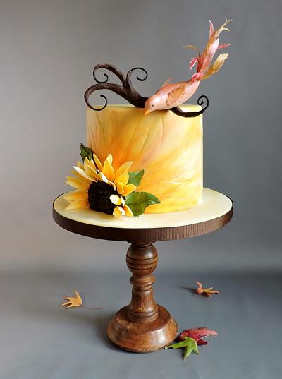 Autumn Bird  - Cake by Jeanne Winslow
