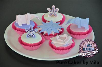 My winning Origami Cupcakes on Cake Central! - Cake by Mila - Pure Cakes by Mila
