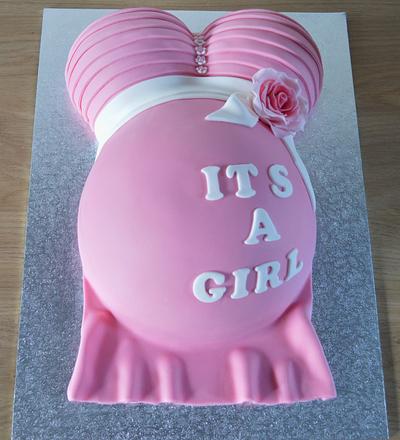 Pregnant belly cake - Cake by Astrid 