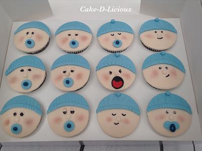 Baby Shower Boy Cupcakes  - Cake by Sweet Lakes Cakes