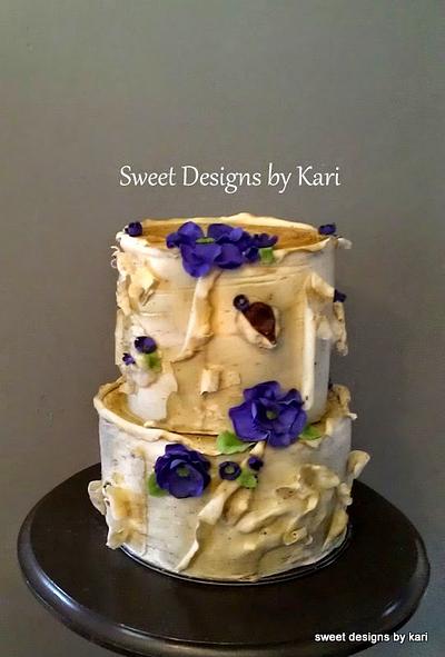 Birch Tree Wedding Cake - Cake by Sweet Designs by Kari