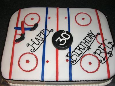 Hockey Rink Birthday Cake - Cake by Amanda