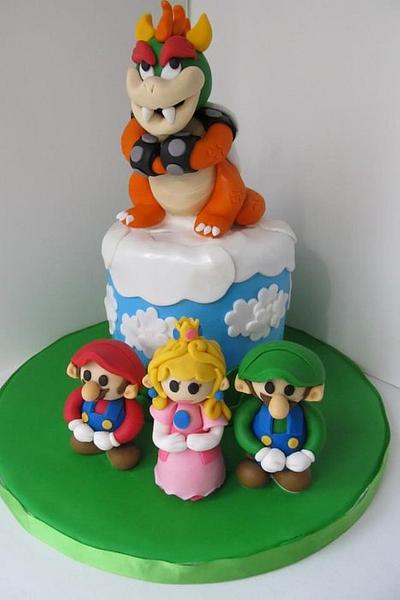 Super Mario 5th Birthday Mini Cake - Cake by Denise Frenette 