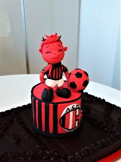 Milan football club   - Cake by Clara