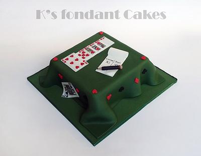 Playing Cards Cake - Cake by K's fondant Cakes