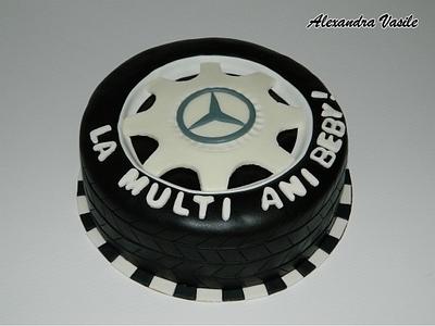 Mercedes wheel cake - Cake by alexandravasile