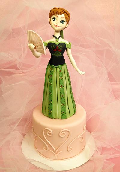 Anna from Frozen - Cake by danida