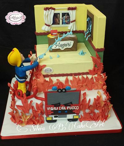 Fireman cake - Cake by silvia B.cake art