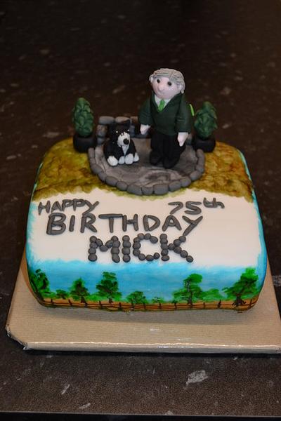 One man and his dog - Cake by Niknoknoos Cakery