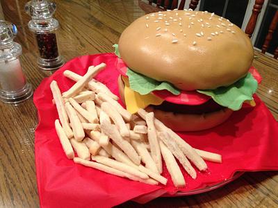 Burger and fries - Cake by jiffy0127