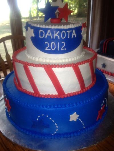 Patriots Graduation - Cake by Cakebuddies