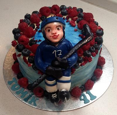 Ice hockey player - Cake by Majka Maruška