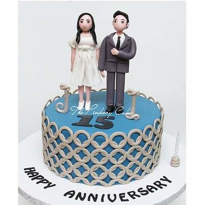 Anniversary Cake - Cake by The Pinkery Cake