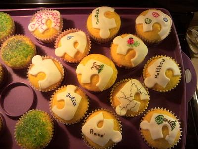 puzzle cupcakes - Cake by CakePalais