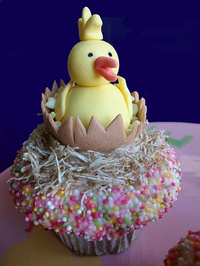 fully edible ducky cupcake - Cake by jennie