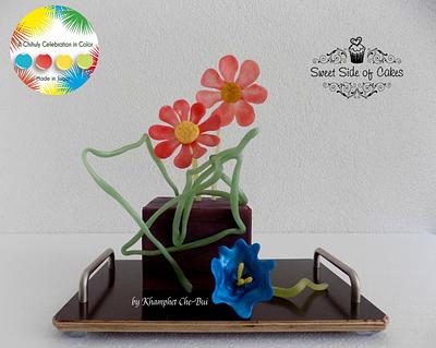 Ikebana - A Chihuly Sugar Celebration collaboration - Cake by Sweet Side of Cakes by Khamphet 