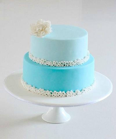 Tiffany Blue Ombre - Cake by Alison Lawson Cakes