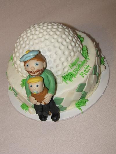 Golf themed cake - Cake by Tiffany Palmer