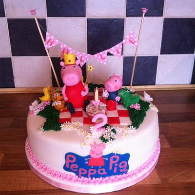 Peppa pig cake - Cake by silversparkle