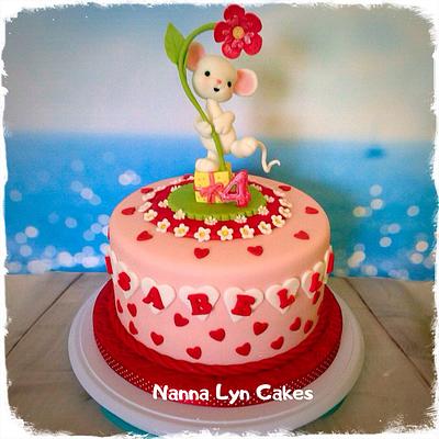 Cute mouse - Cake by Nanna Lyn Cakes