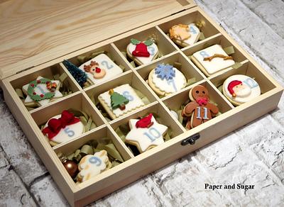 Cookie Box, Twelve Days of Christmas. - Cake by Dina - Paper and Sugar