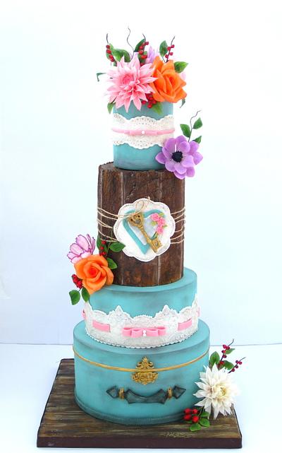 Vintage wedding cake - Cake by Mina Bakalova