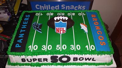 Super Bowl 50 - Cake by Nicole Verdina 