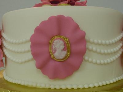 Cameo 80th birthday - Cake by Karen Seeley